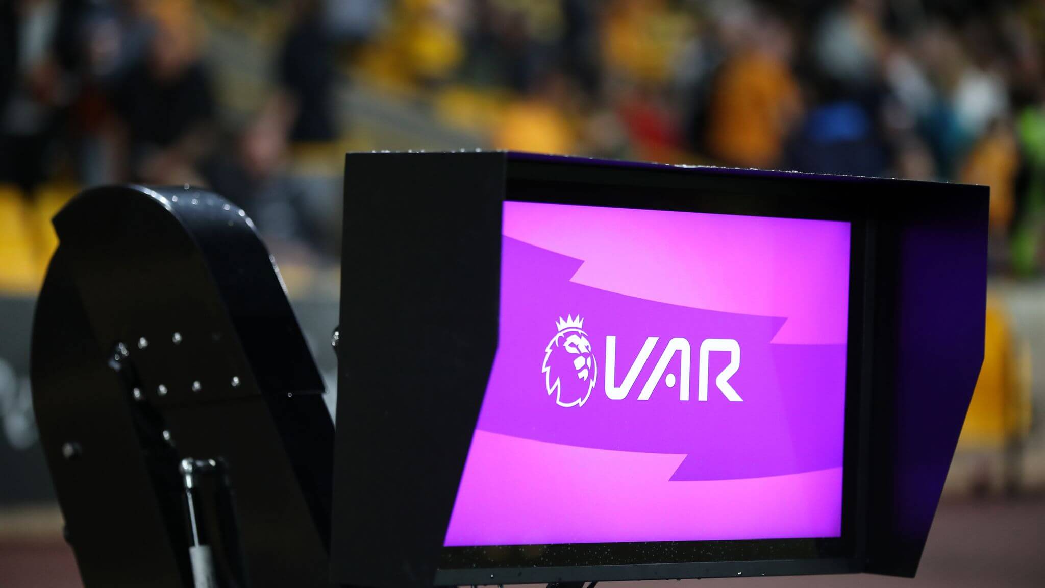 VAR screen in the Premier League