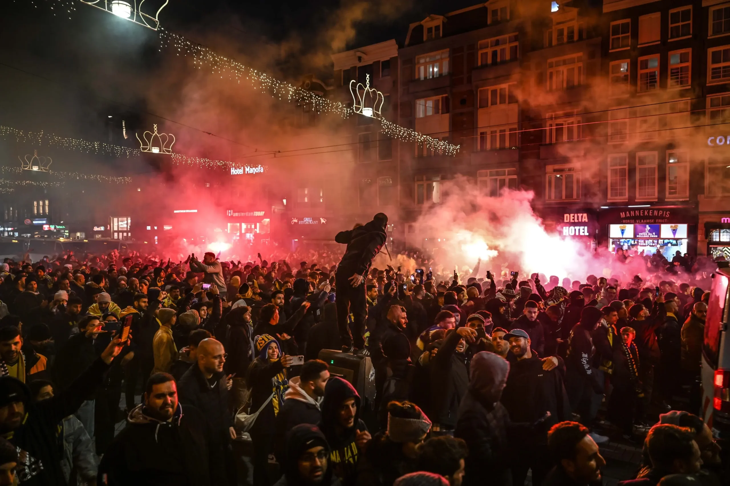 Football riots in Amsterdam