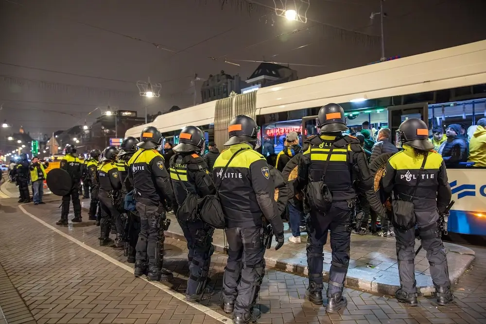 Football riots in Amsterdam