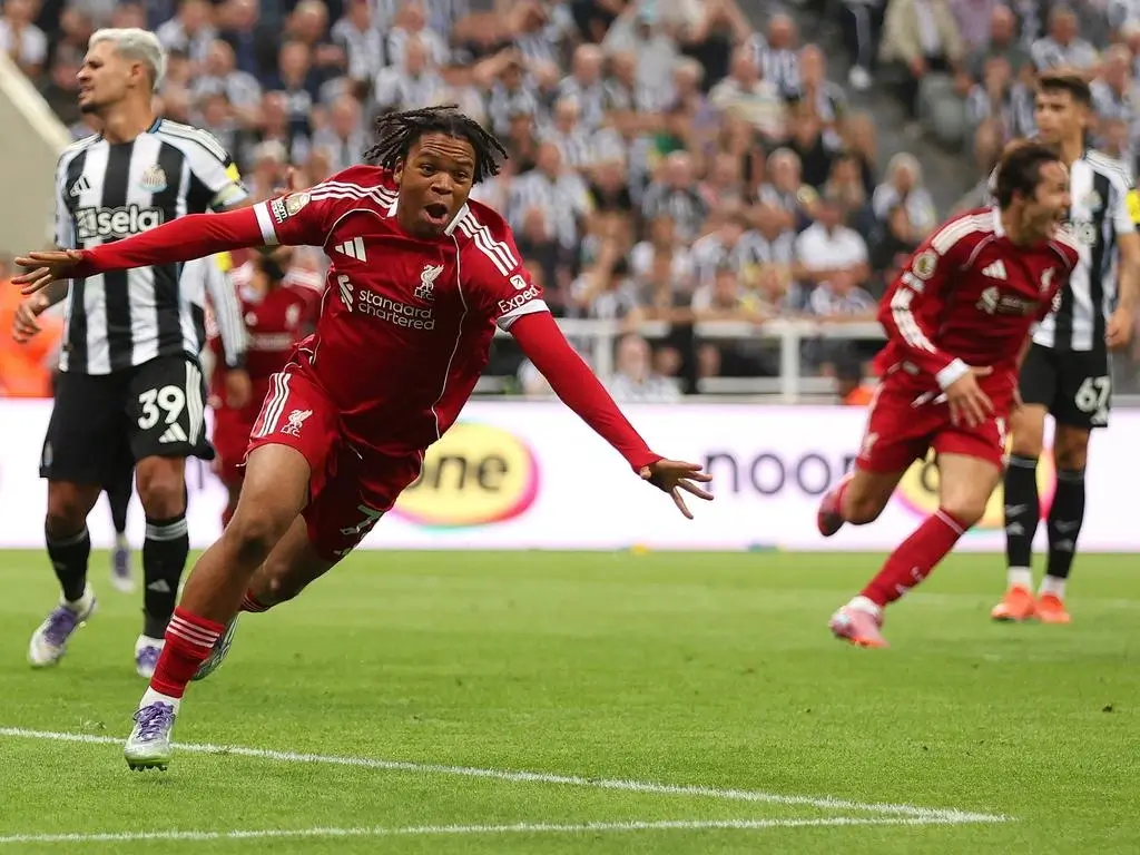 Rio Ngumoha's last minute goal against Newcastle United to win the game / NT News
